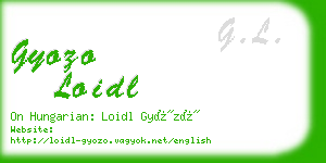 gyozo loidl business card